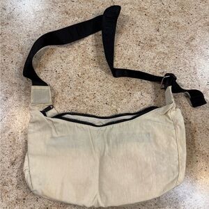 Baggu beige medium crescent bag